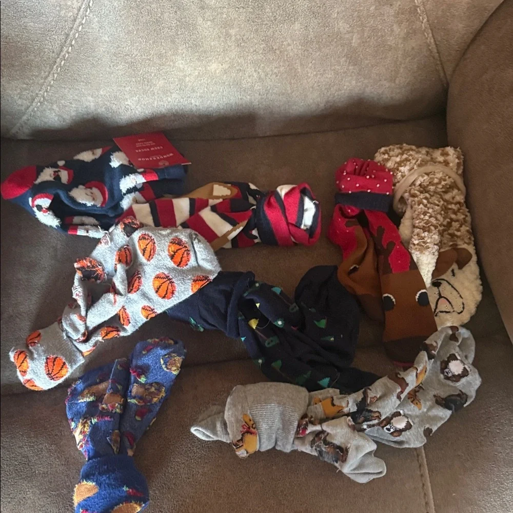 Festive and Fun Patterned Boys Socks Collection